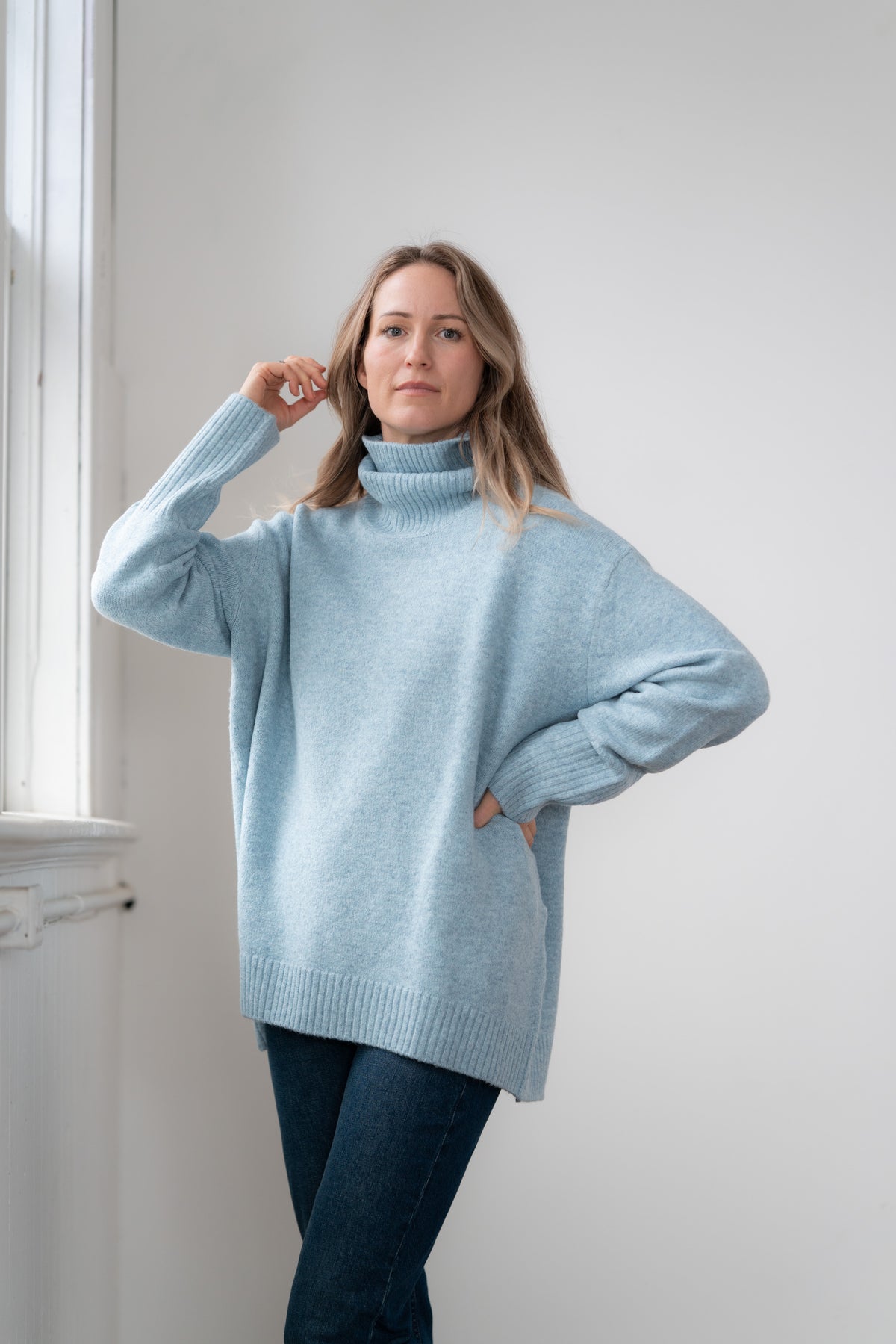 Dog Walker Chunky Cowl Sweater
