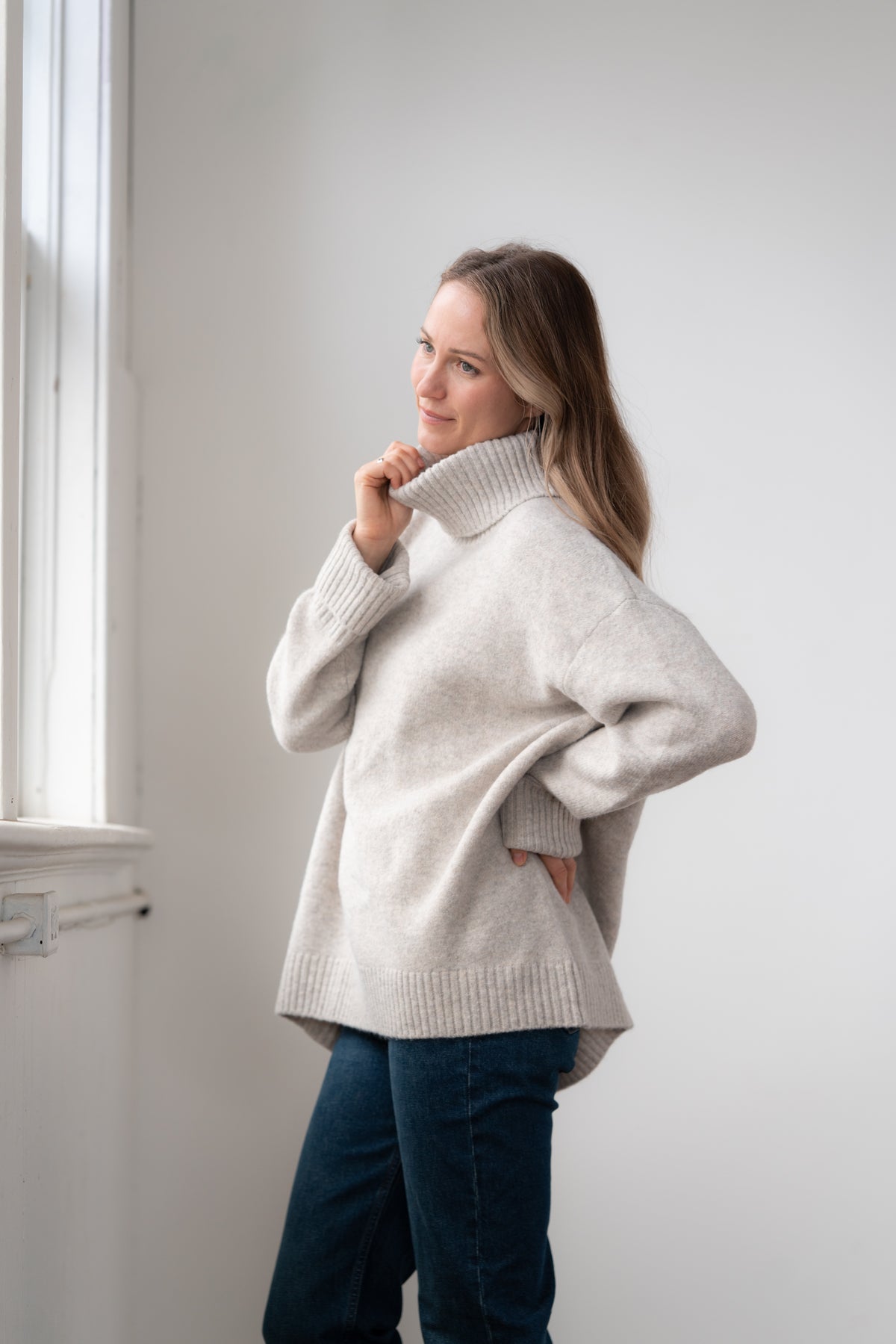 Dog Walker Chunky Cowl Sweater