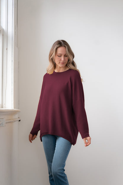 Sara Easy Rib Crew Sweater