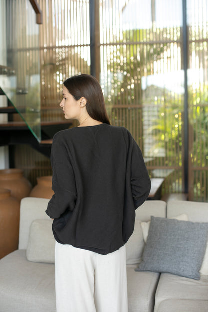 Sara Easy Rib Crew Sweater