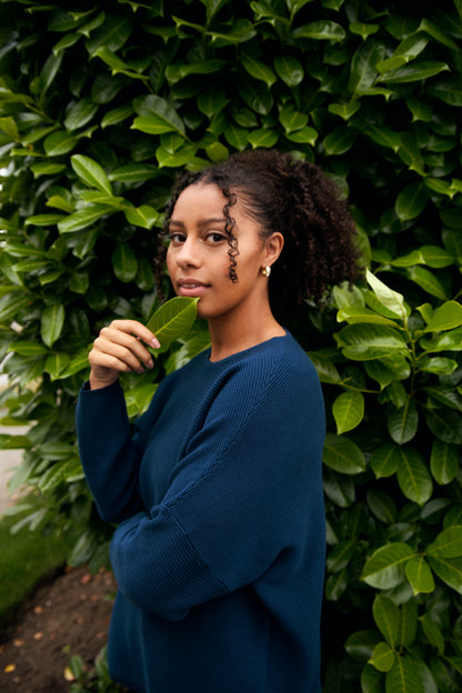 Sara Easy Rib Crew Sweater
