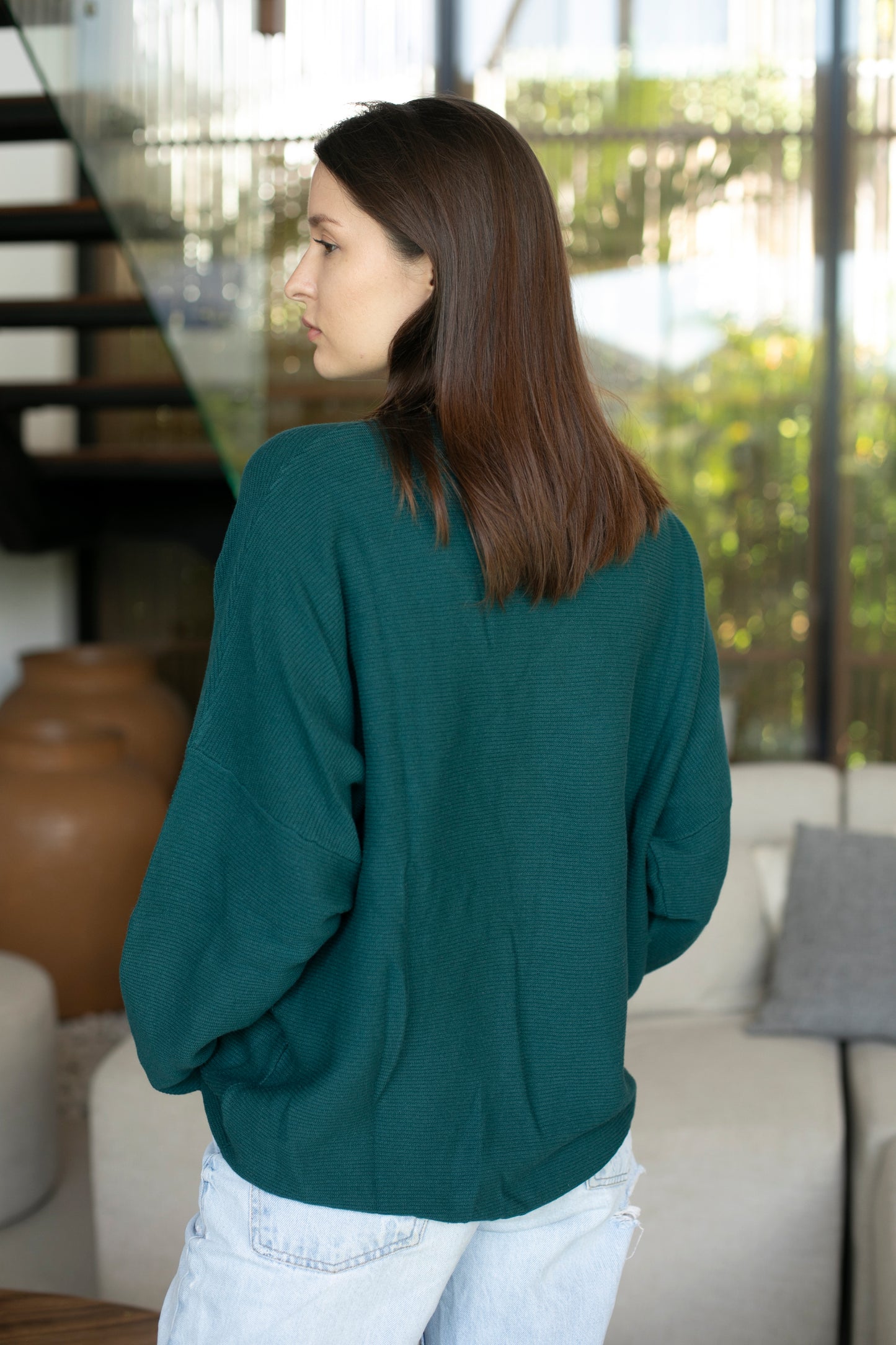 Sara Easy Rib Crew Sweater
