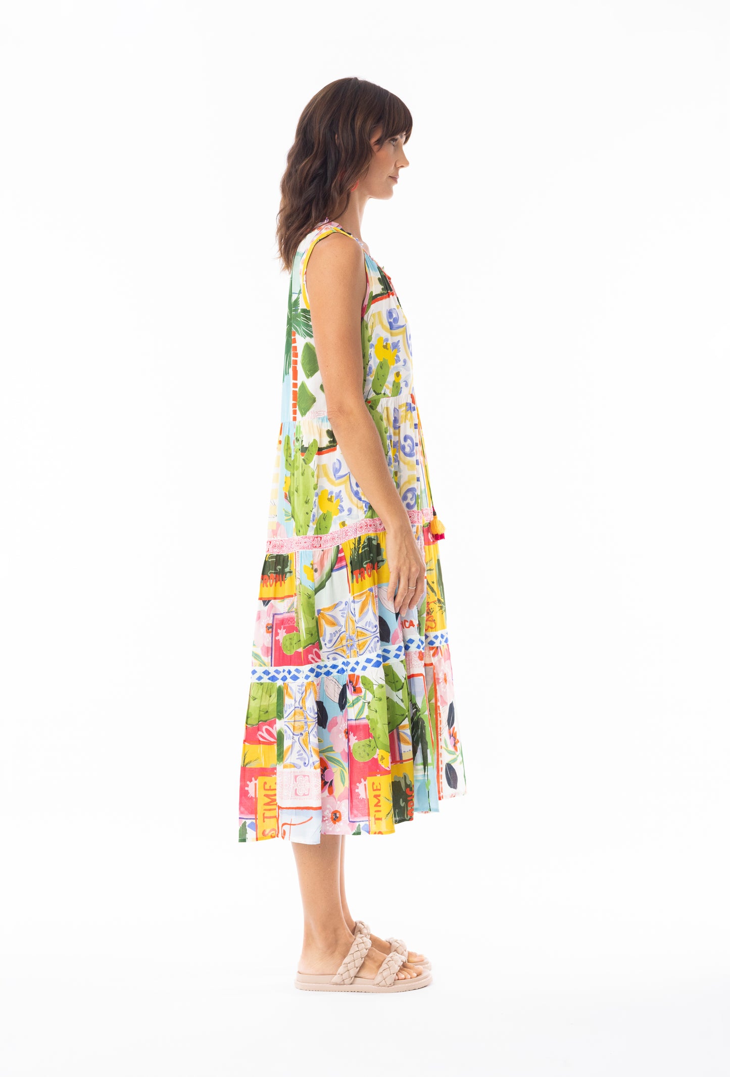 Erica Sleeveless Tiered Dress