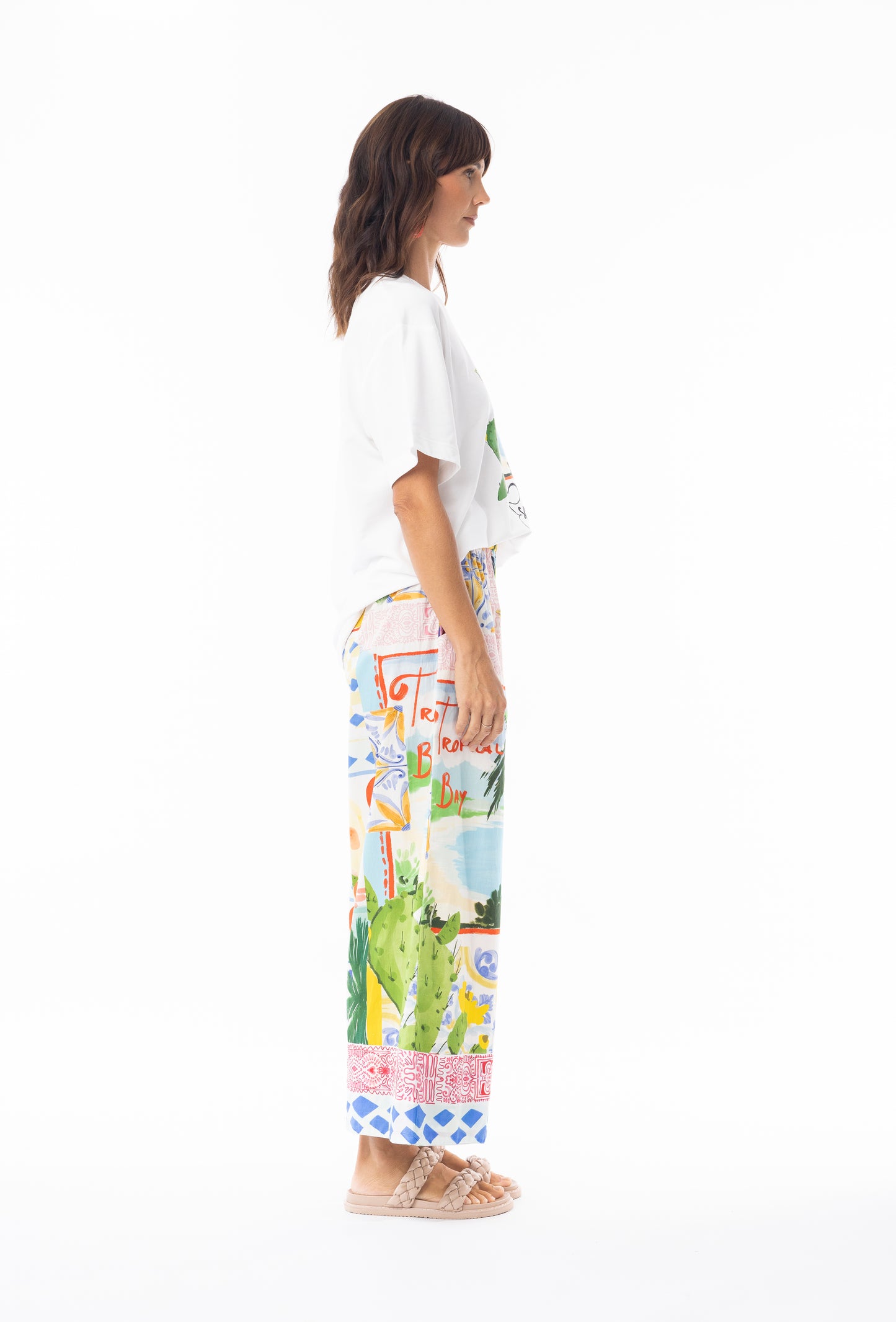 Erica Cactus Linen Pant