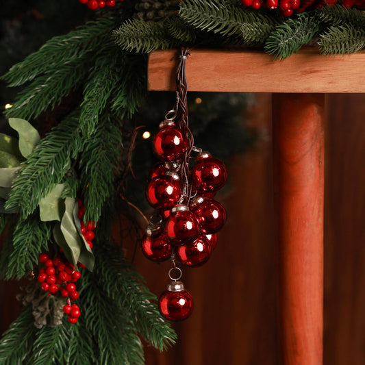 RL - RED BAUBLE TREE DECORATION