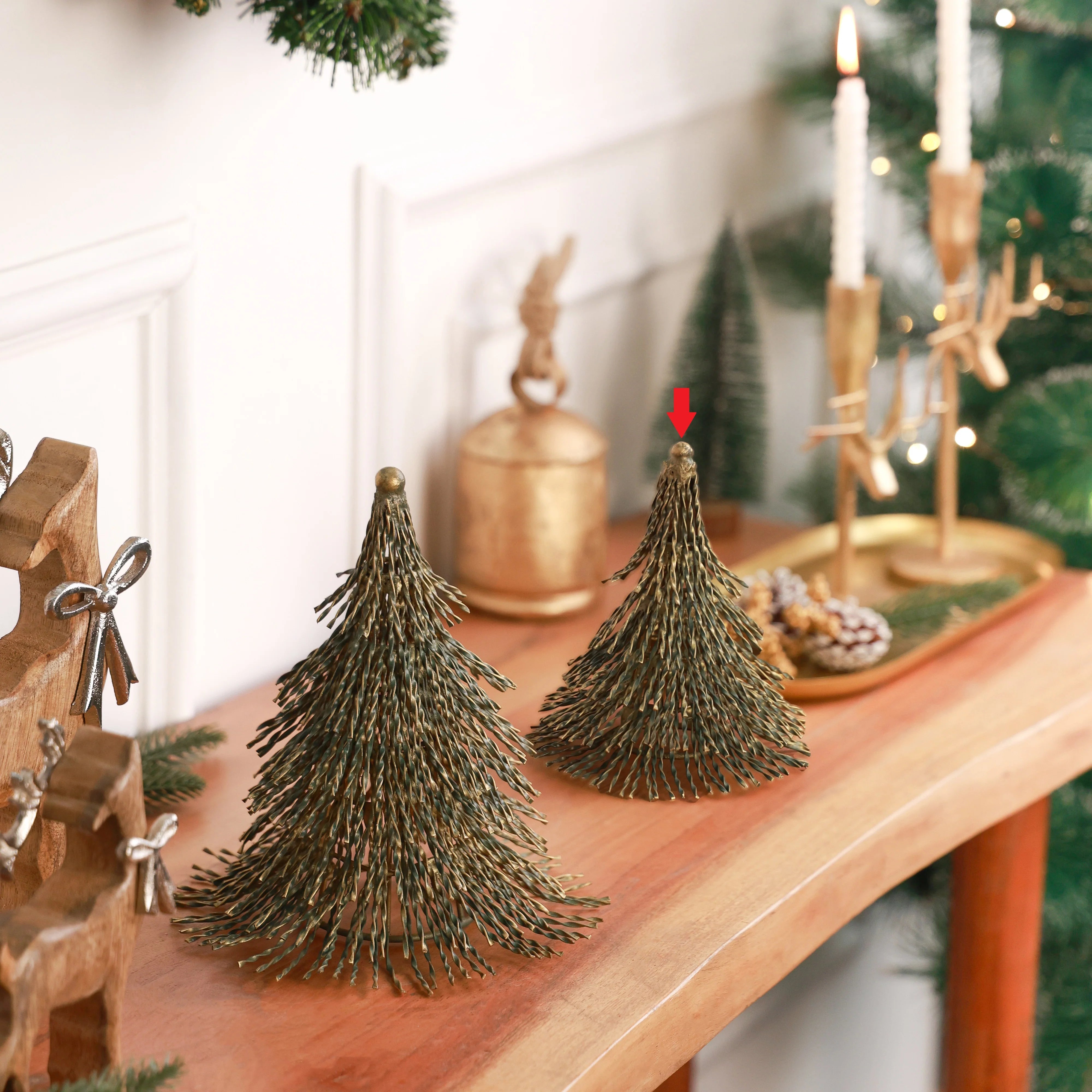 RL - STELLA METAL TREE DECORATION - SMALL