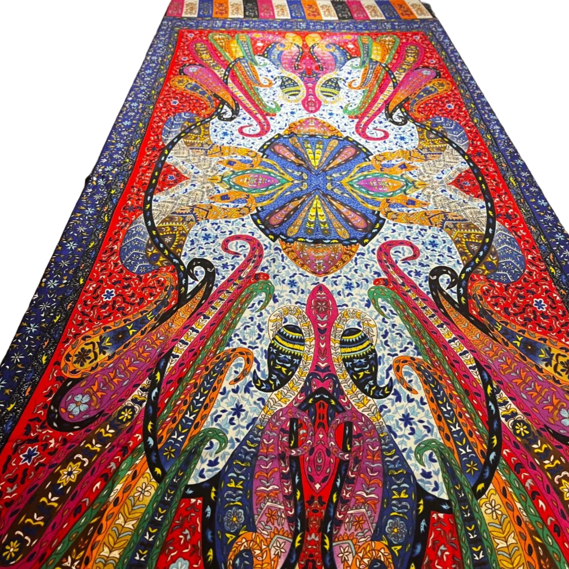 Colorful SCARF with intricate patterns 