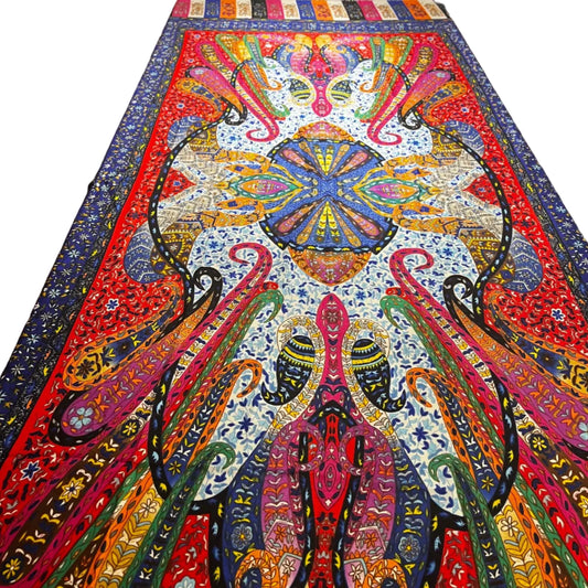Colorful SCARF with intricate patterns 