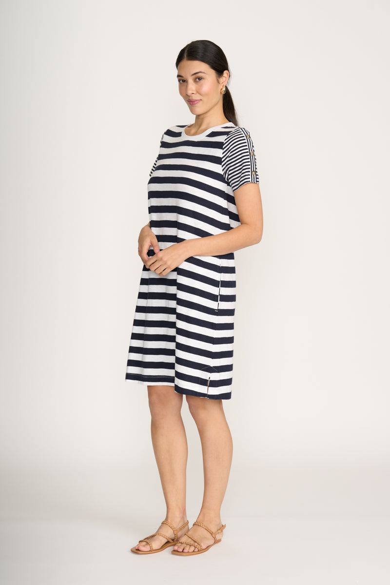 Worth the Hype Dress Stripe