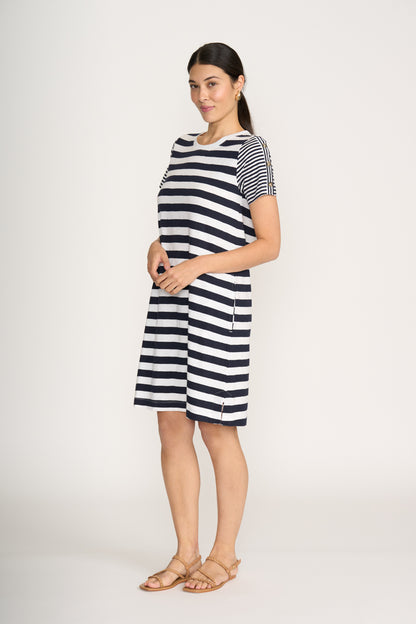 Worth the Hype Dress Stripe - Suttles & Seawinds