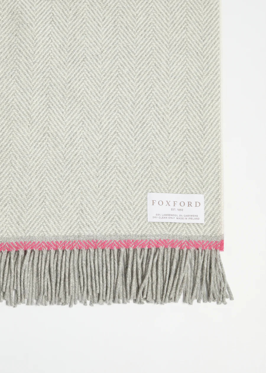 FOXFORD -LILY WOOL & CASHMERE THROW