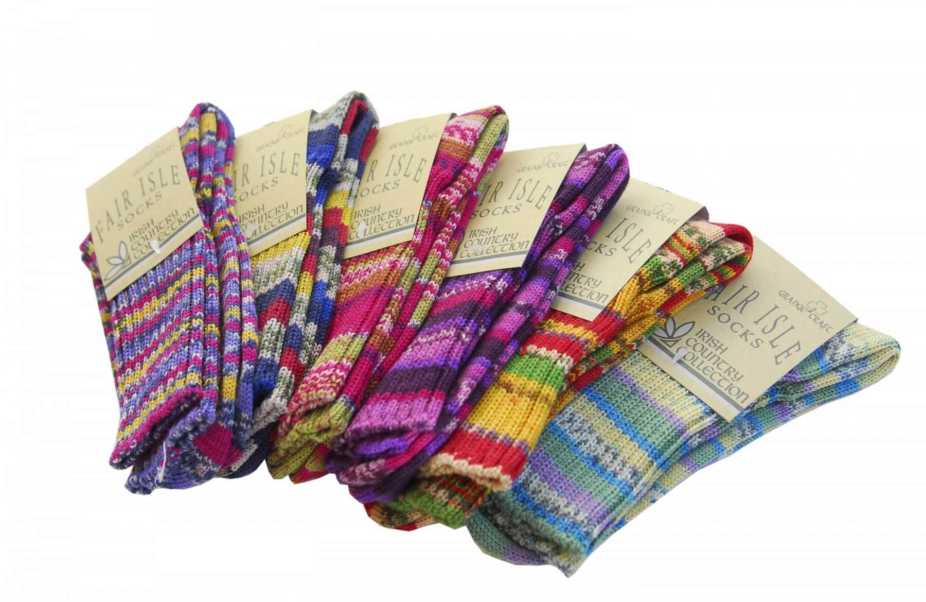 IRISH COTTAGE - FAIRISLE SOCK LADIES