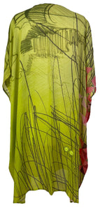 sariKNOTsari  PRG6639 Sheer Avatar Pure Silk Midi Length Kaftan