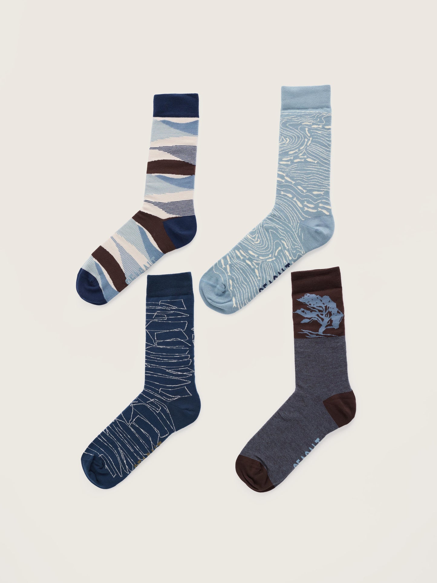 Gift Box of 4 Mens Arty Socks