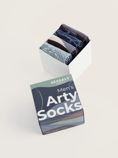 Gift Box of 4 Mens Arty Socks