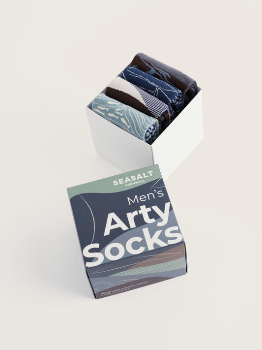 Gift Box of 4 Mens Arty Socks