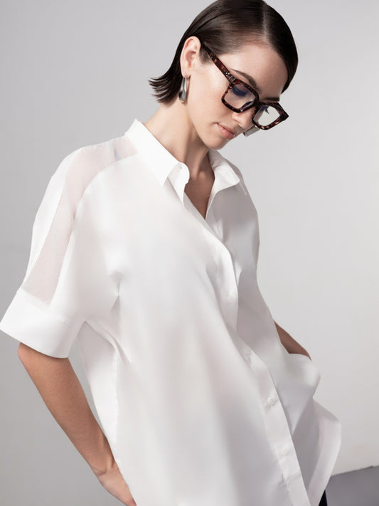 SHIRTTAIL DETAIL SHIRT