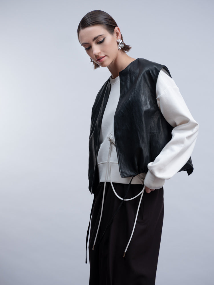Pleather Vest