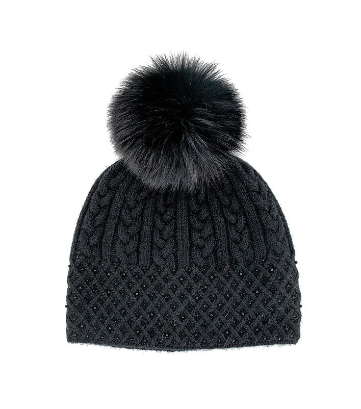 MM - CABLE KNIT SPARKLE HAT