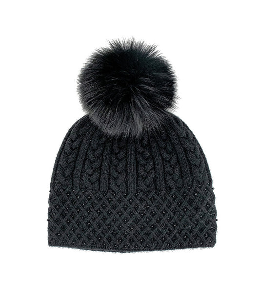 MM - CABLE KNIT SPARKLE HAT