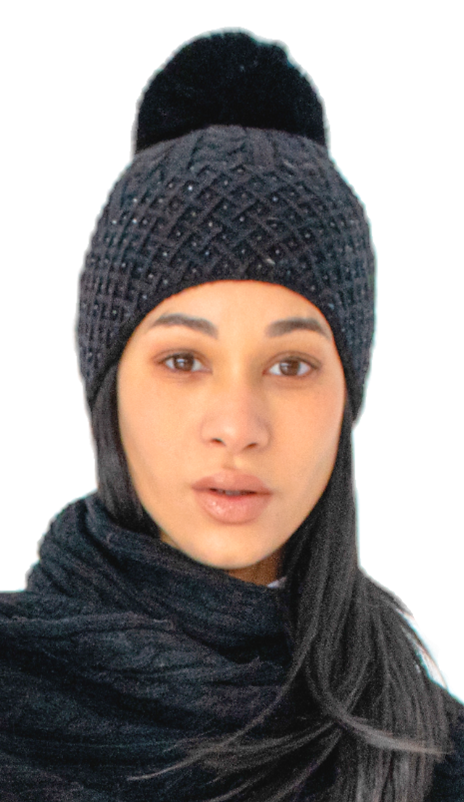 MM - CABLE KNIT SPARKLE HAT