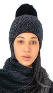 MM - CABLE KNIT SPARKLE HAT