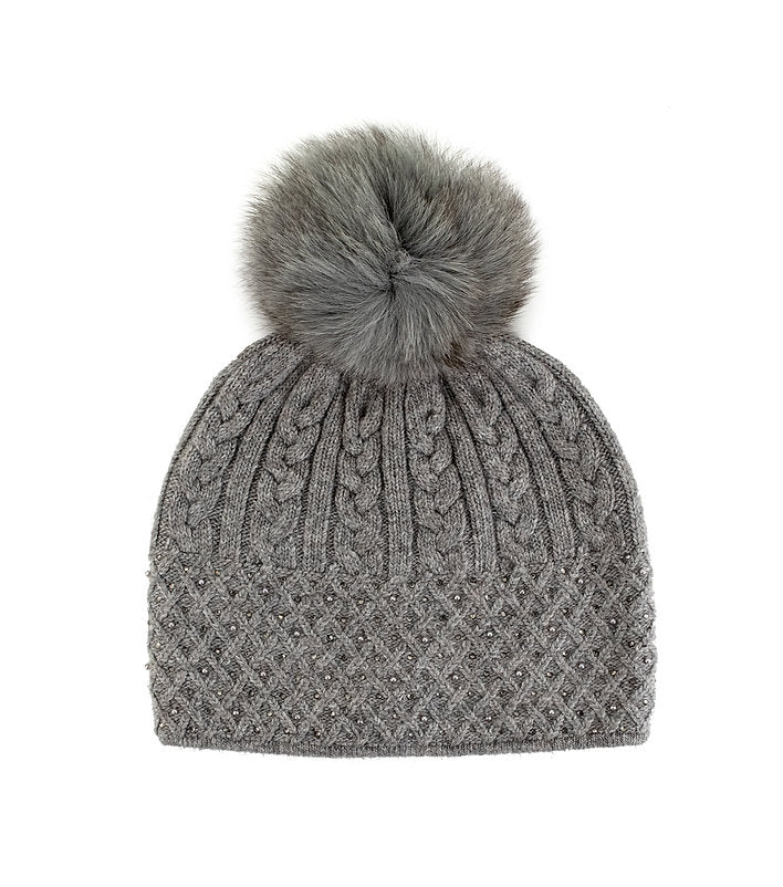 MM - CABLE KNIT SPARKLE HAT