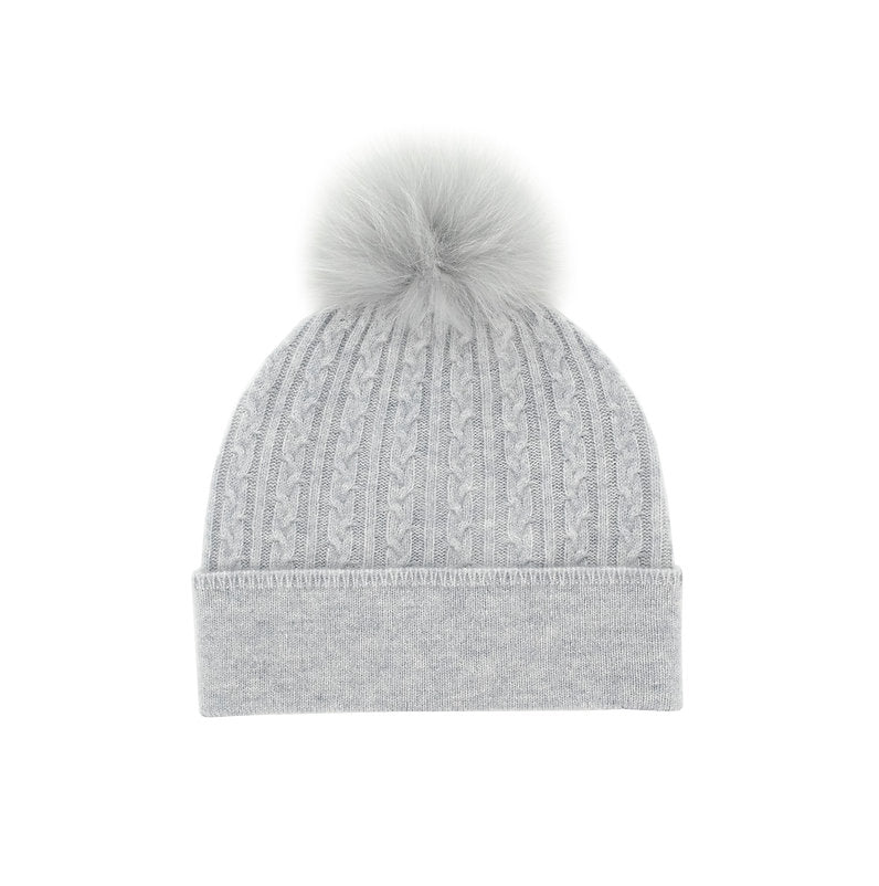 MM - CABLE KNIT HAT PLAIN CUFF