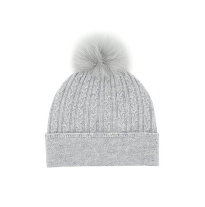 Cable Knit Hat Plain Cuff - Suttles & Seawinds