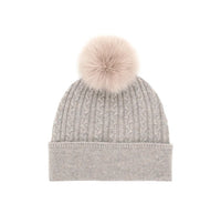 Cable Knit Hat Plain Cuff