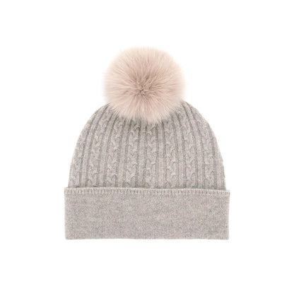 Cable Knit Hat Plain Cuff - Suttles & Seawinds