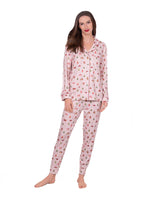 Load image into Gallery viewer, LATTE LOVE - NOTCH COLLAR PAJAMA SET
