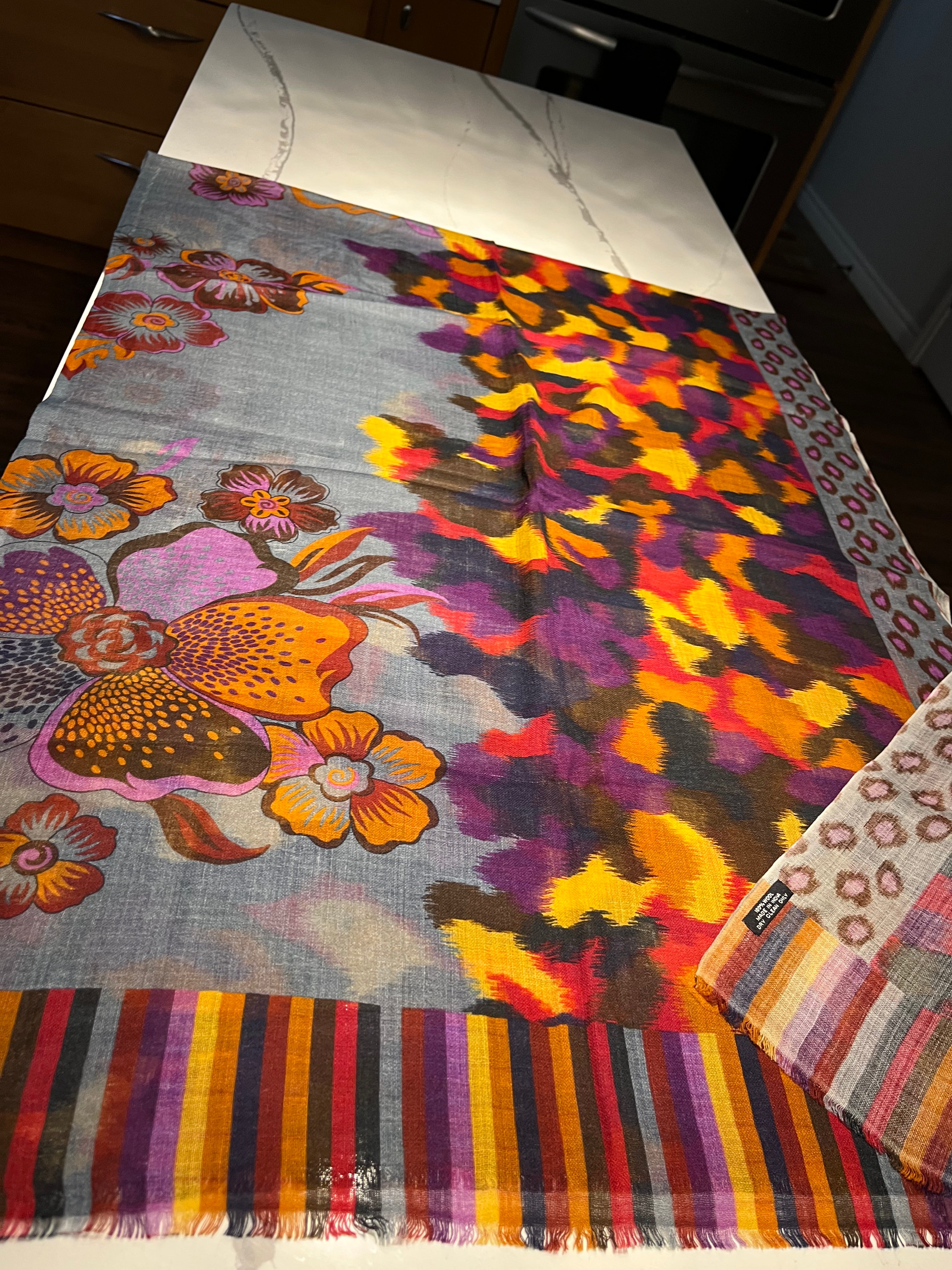 RADIANCE - DIGITAL WOOL & SILK SCARVES