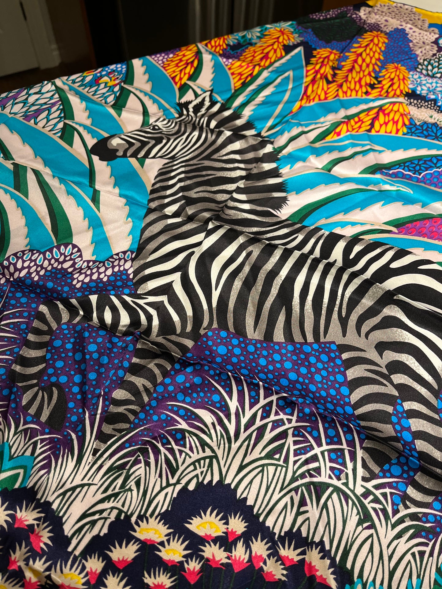 Zebra Bright Botanicals Scarf