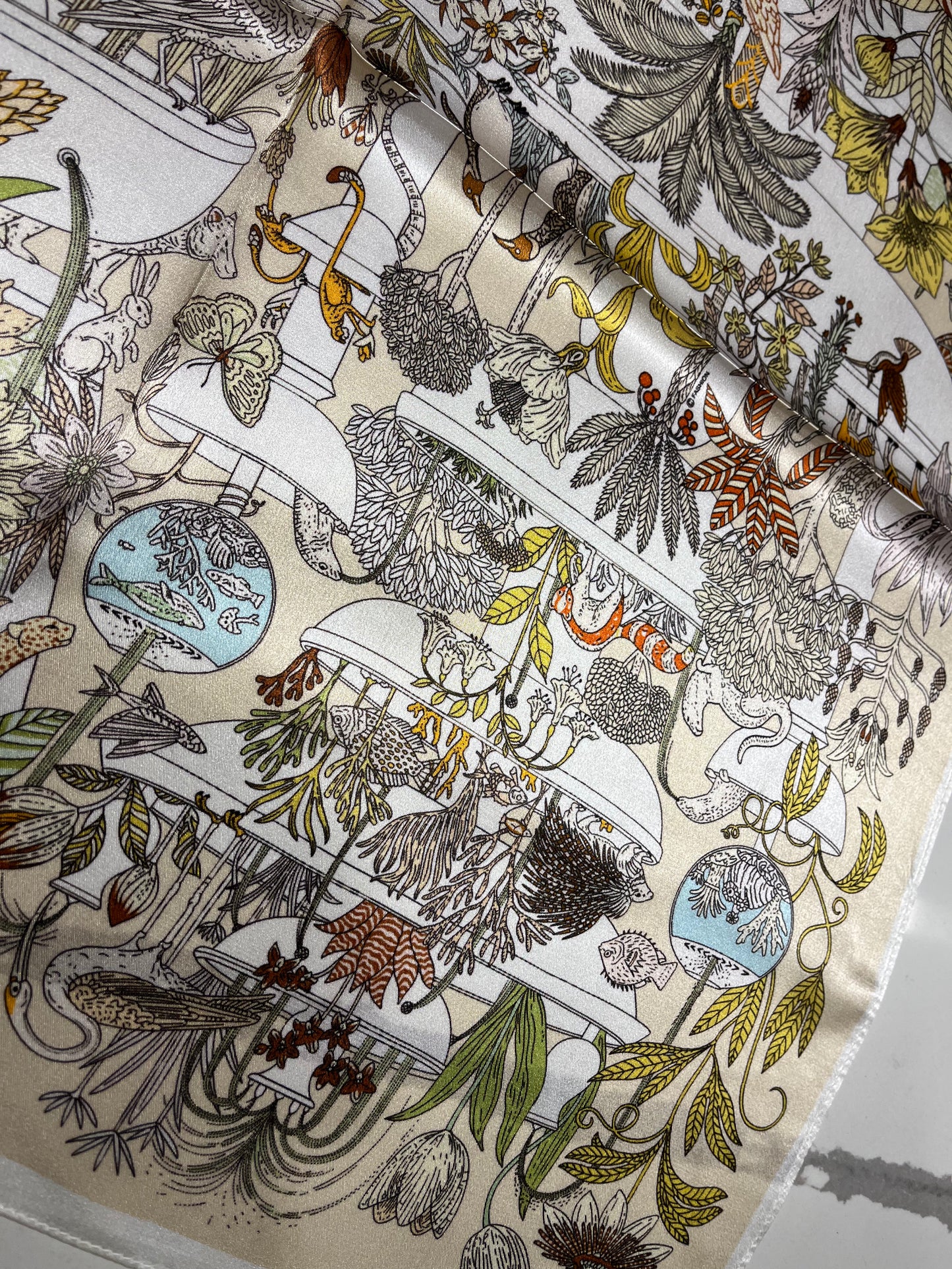 WHIMSY ANIMAL PRINT SILK SCARF -690117541