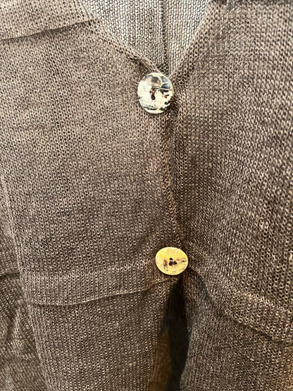 Linen Knit Open Cardigan - Suttles & Seawinds