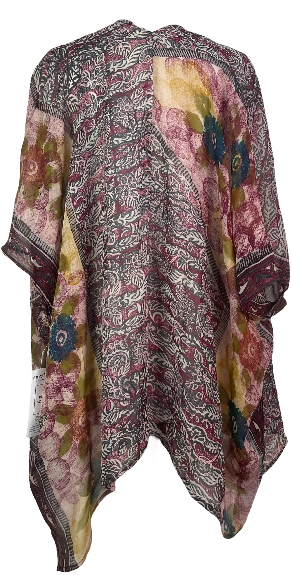 Florals and Paisleys Silk Cardigan