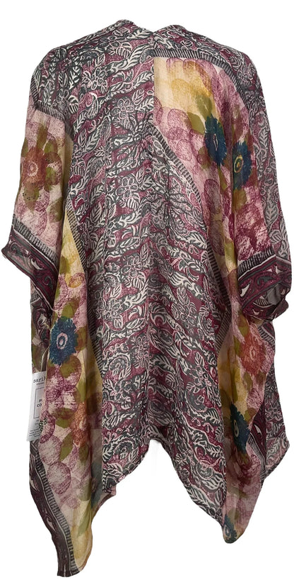 Florals and Paisleys Silk Cardigan