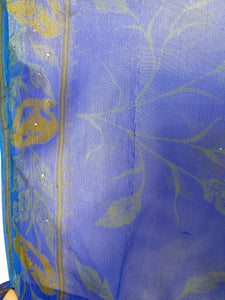 sariKNOTsari  PCH6901 Very Sheer Avatar Pure Silk Kimono-Sleeved Jacket with Belt