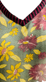 Load image into Gallery viewer, sariKNOTsari  Cotoneaster Sheer Avatar Pure Silk Long Tunic with Side Ties
