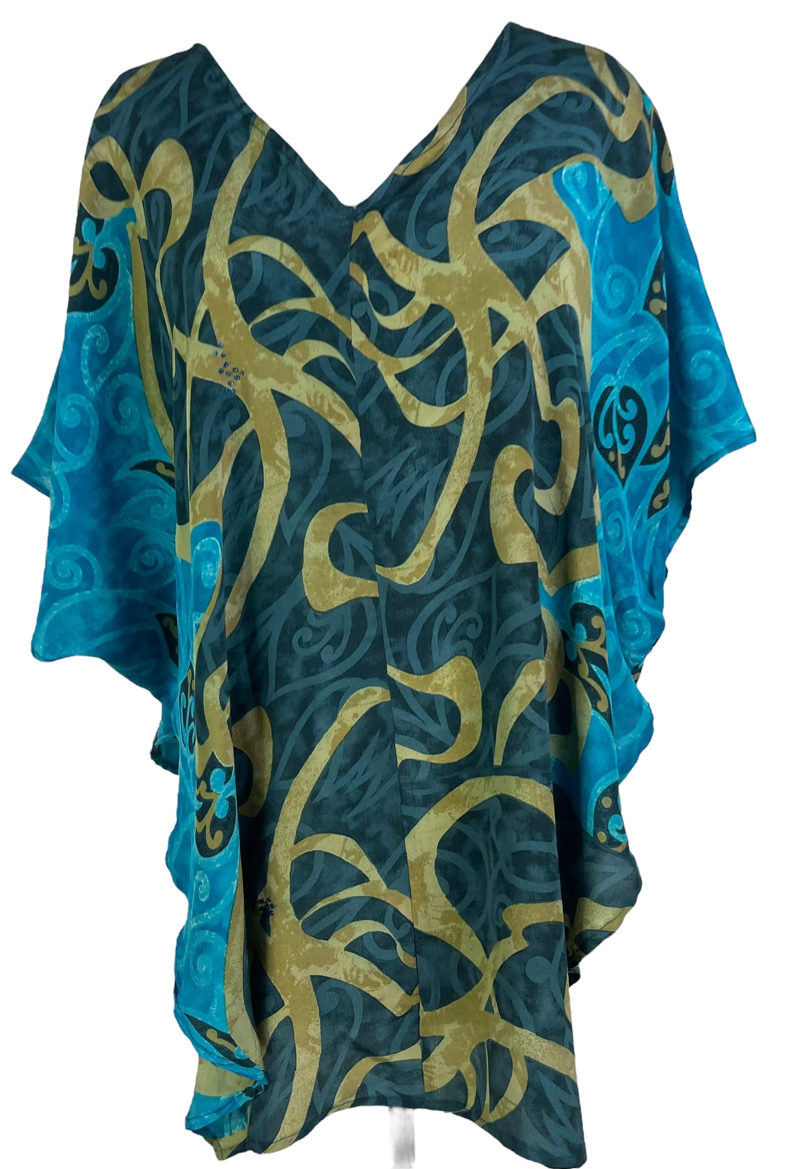 sariKNOTsari  PRC6247 Avatar Pure Silk Waterfall Top