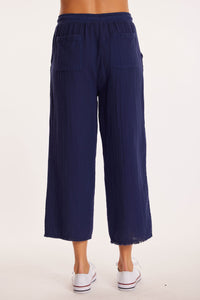 MODODOC - RIBBED WAIST MIDI PANTS