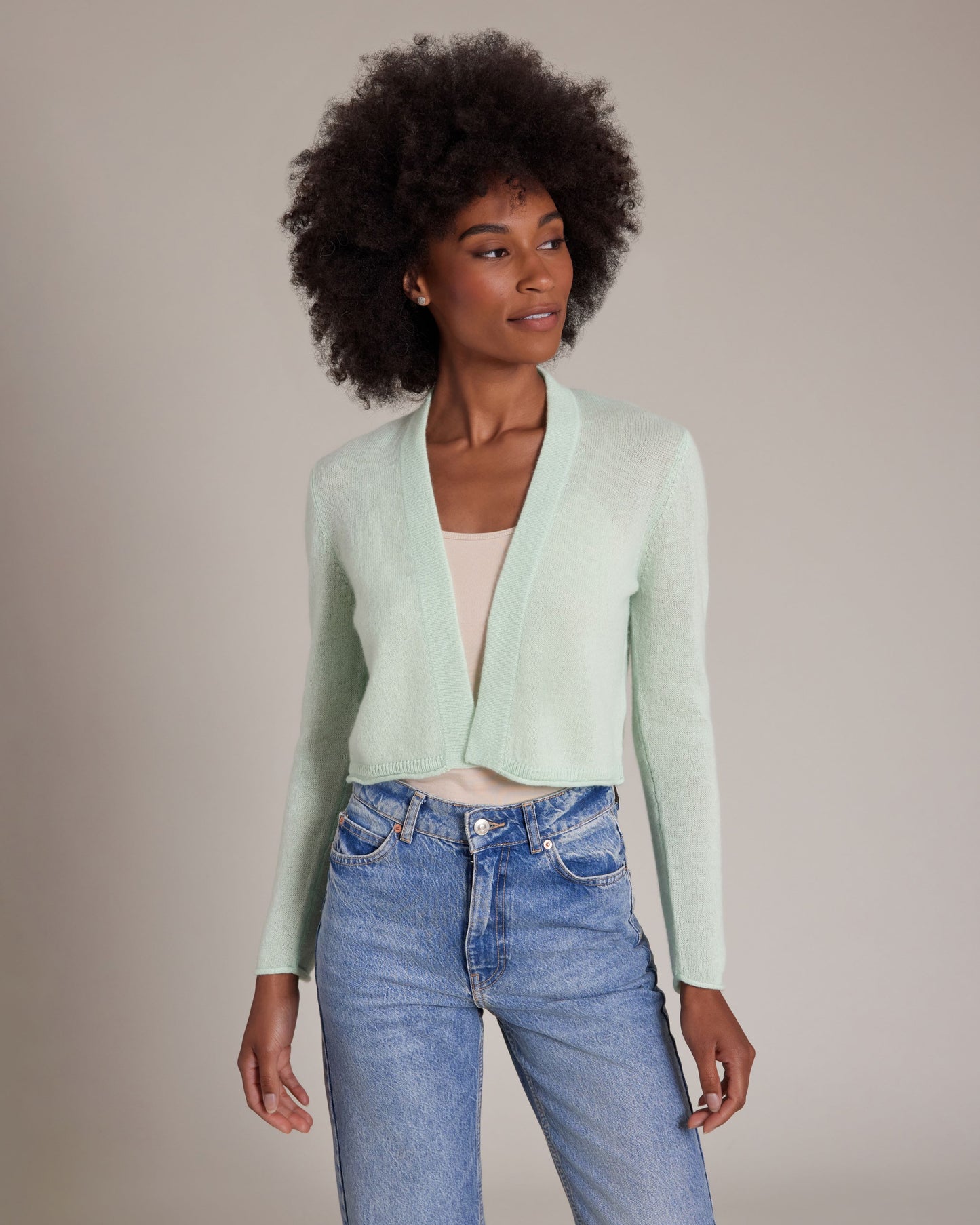 ALASHAN CASHMERE - CN CROP CARIDGAN