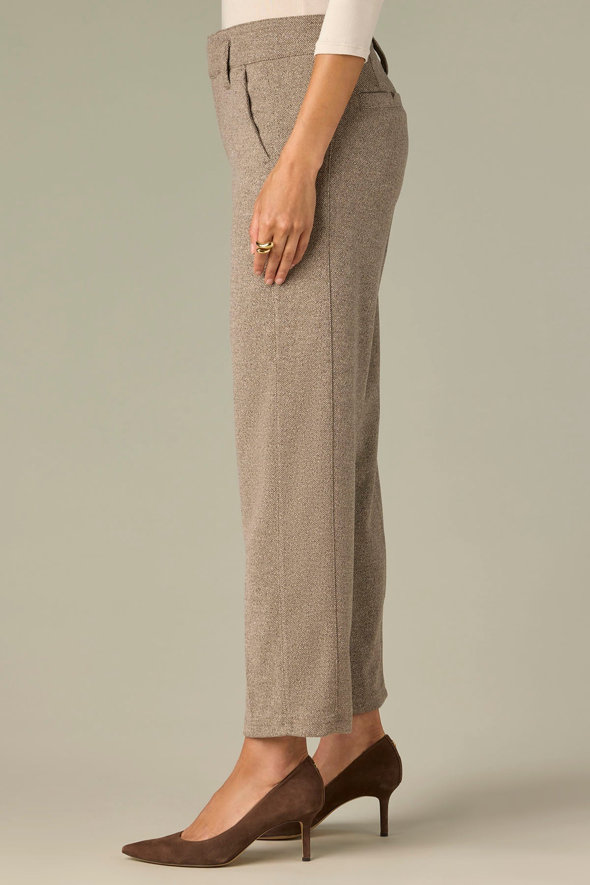 Teagan Sky Rise Ankle Straight Trouser