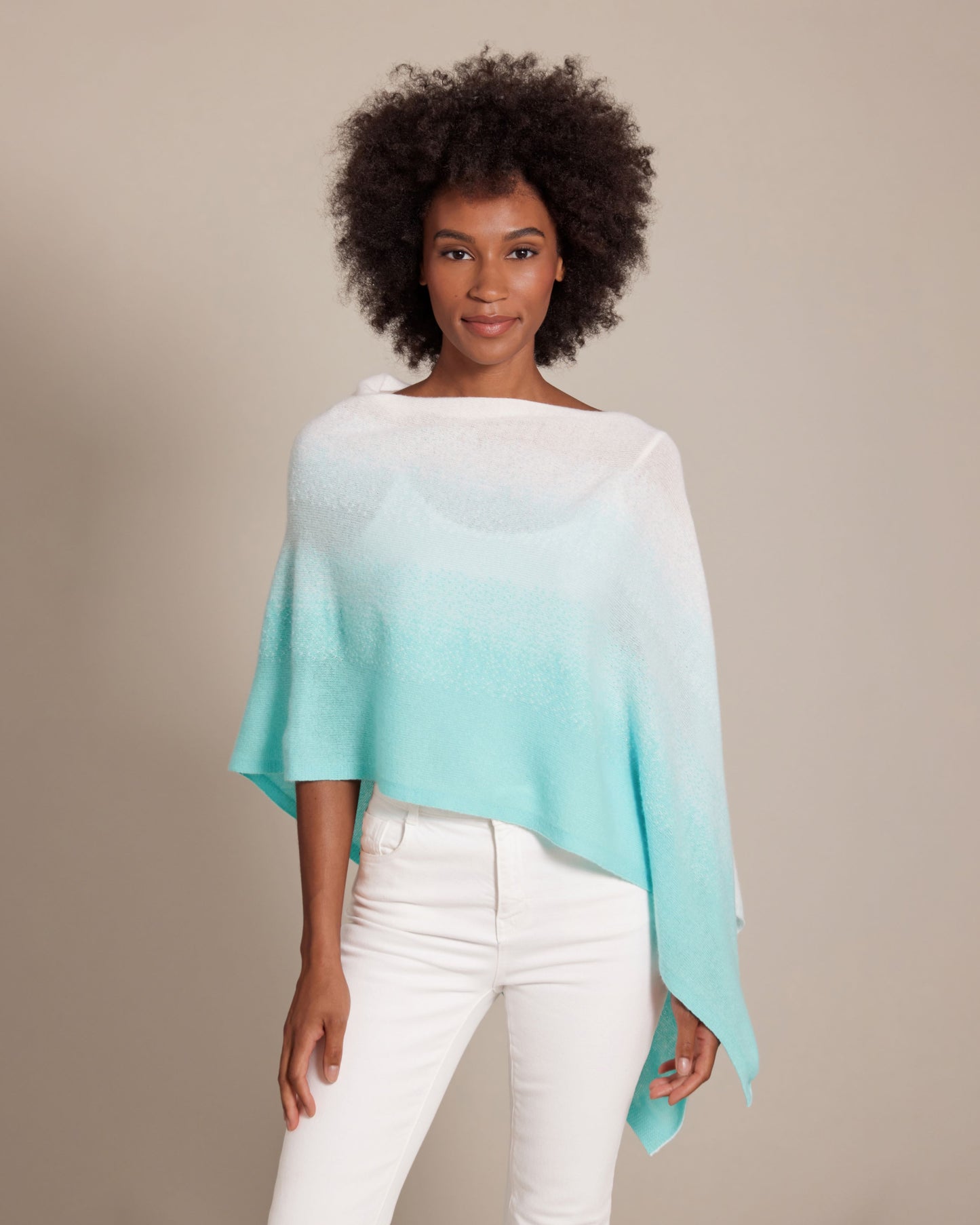 ALASHAN CASHMERE - DRESS TOPPER PONCHO OMBRE