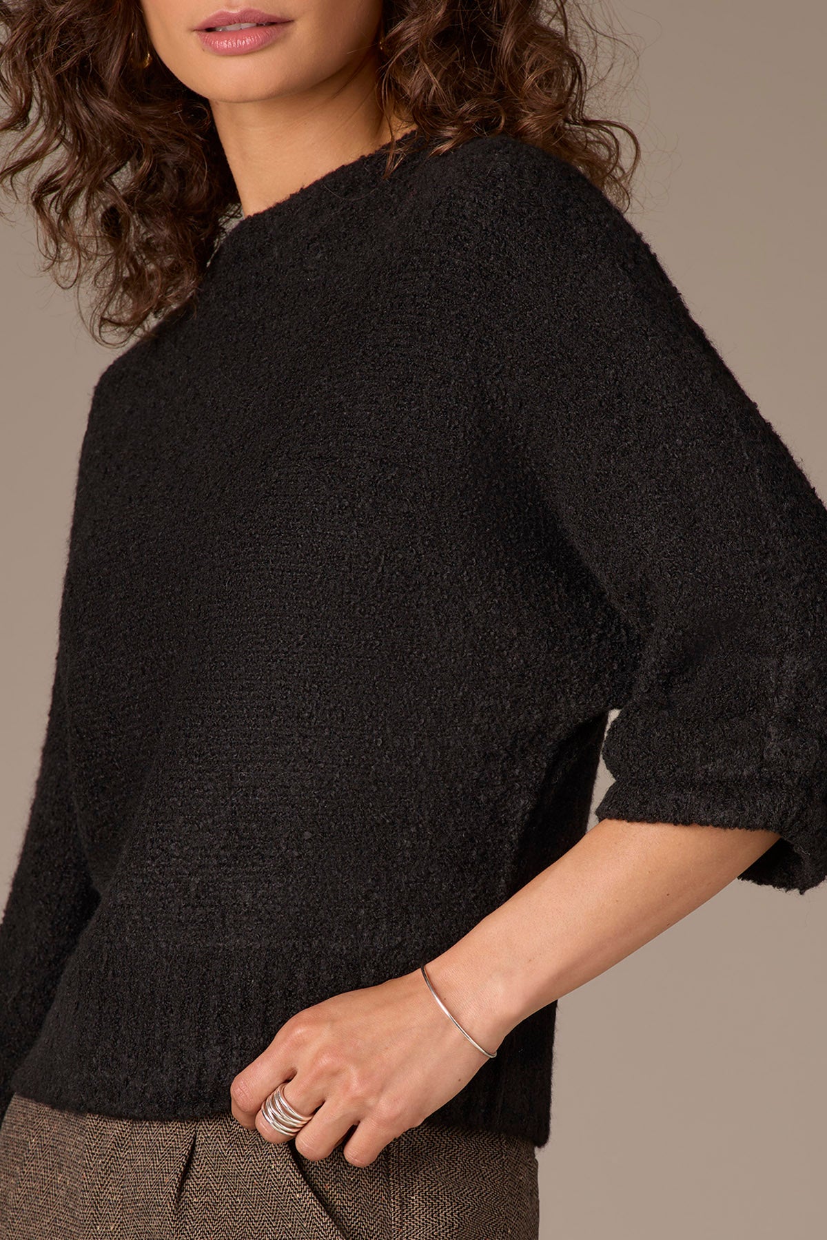 WIT & WISDOM - 3/4 SLEEVE DOLMAN SWEATER