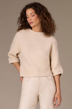 Load image into Gallery viewer, WIT &amp; WISDOM - 3/4 SLEEVE DOLMAN SWEATER
