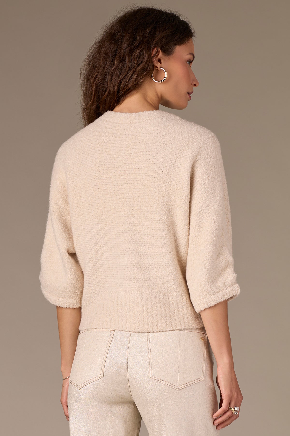 WIT & WISDOM - 3/4 SLEEVE DOLMAN SWEATER