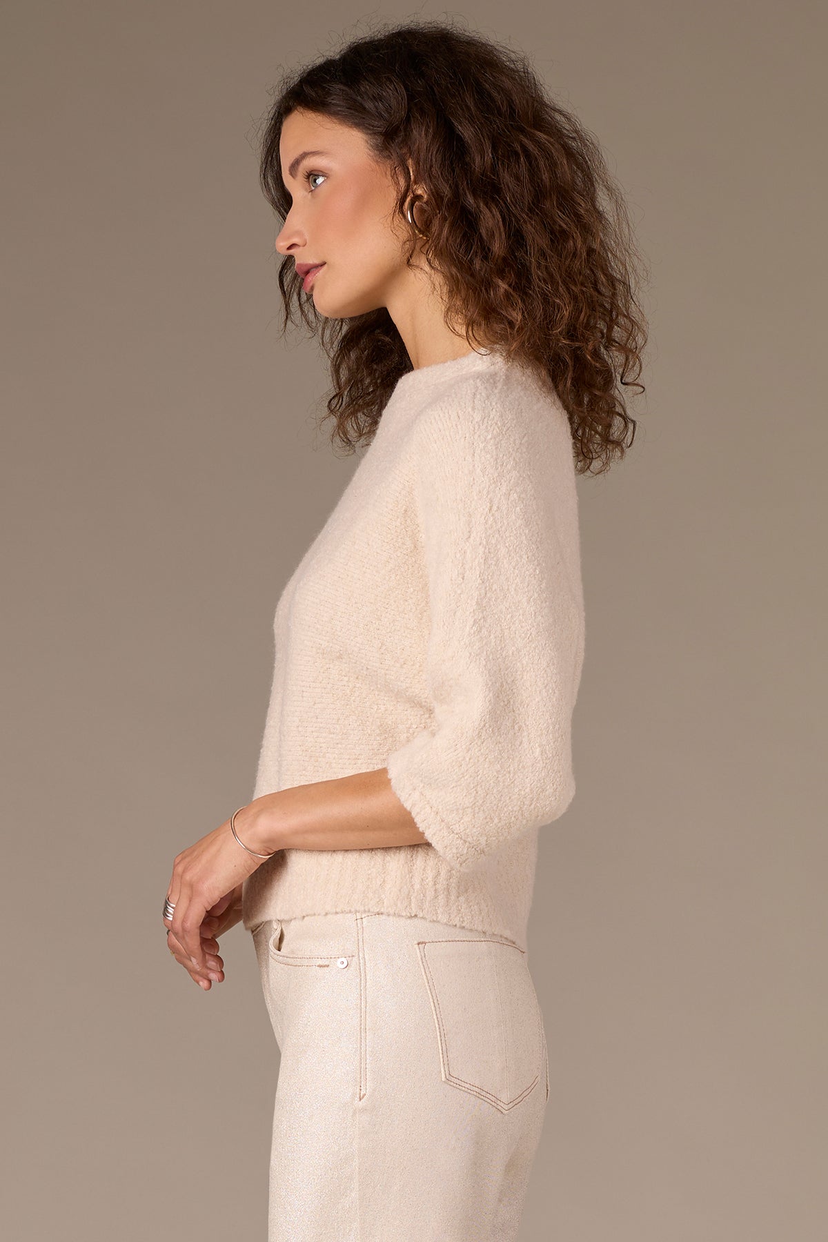 WIT & WISDOM - 3/4 SLEEVE DOLMAN SWEATER