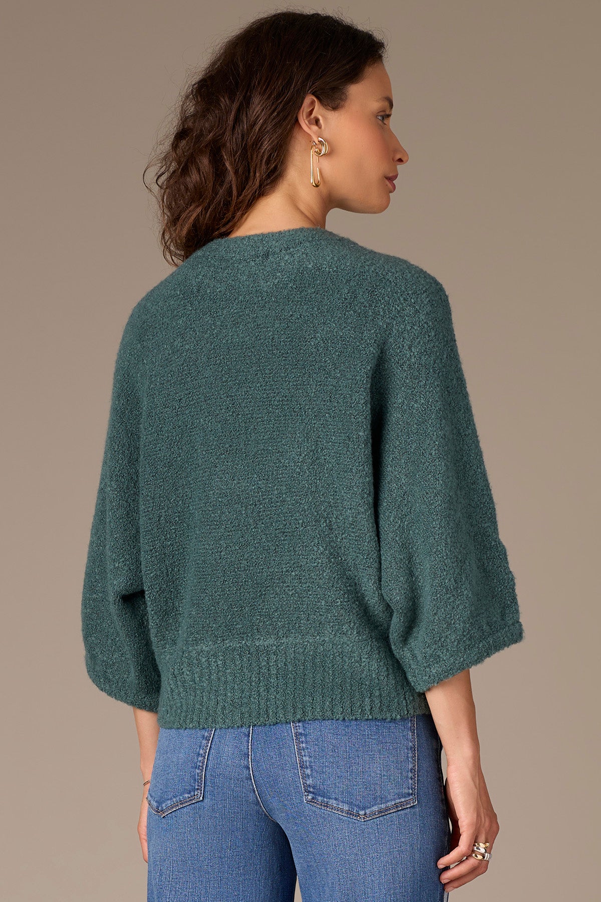 WIT & WISDOM - 3/4 SLEEVE DOLMAN SWEATER